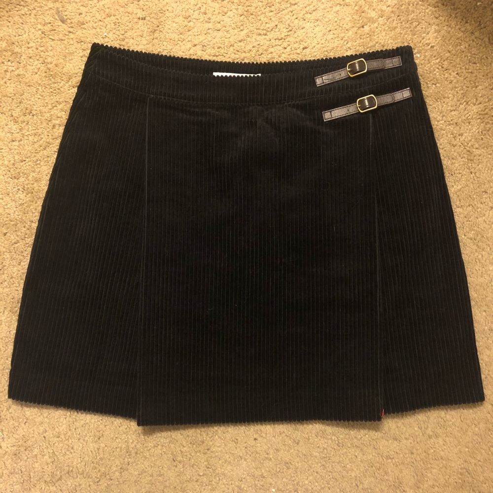 Boden Black Corduroy Skirt